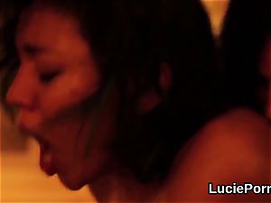 first-timer girl/girl teenies get their stretch cooters licked and pummeled